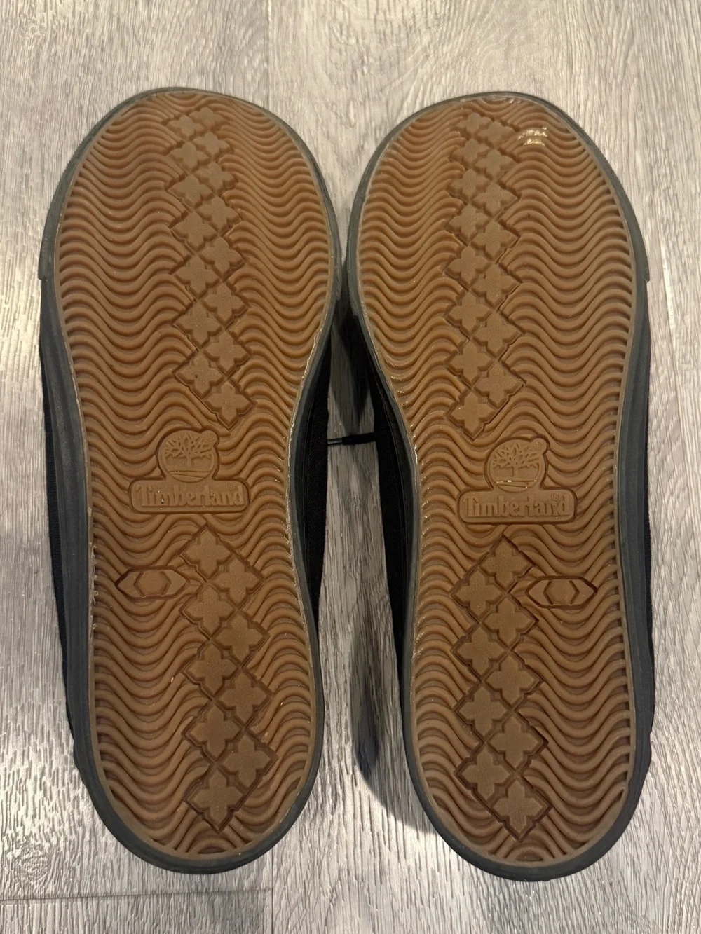 EUC Men's Timberland Black Canvas/Suede  Boat Shoes